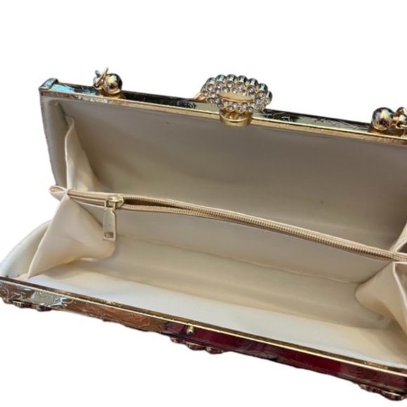 Evening clutch Bag Sequin Blue copper - Picture 2 of 2